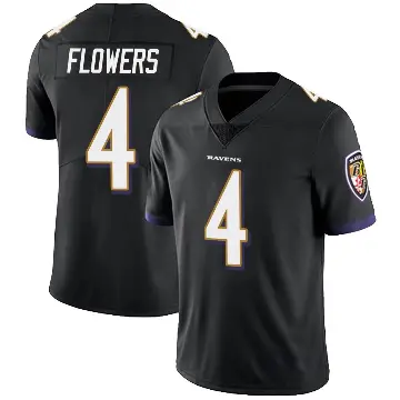 ＃4 Youth Zay Flowers Black Limited Baltimore Ravens Alternate Vapor Untouchable Jersey