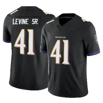 ＃41 Men's Anthony Levine Sr. Black Limited Baltimore Ravens Vapor F.U.S.E. Jersey