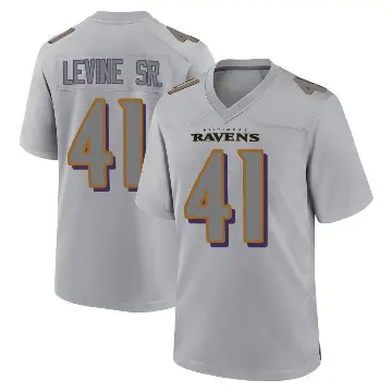 ＃41 Men's Anthony Levine Sr. Gray Game Baltimore Ravens Atmosphere Fashion Jersey