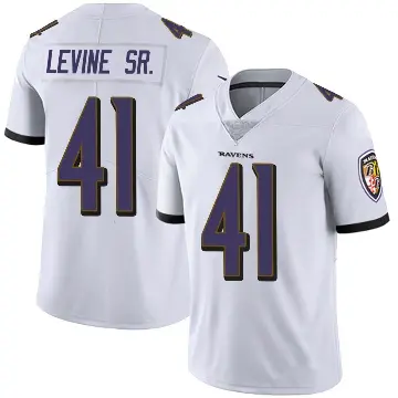 ＃41 Men's Anthony Levine Sr. White Limited Baltimore Ravens Vapor Untouchable Jersey