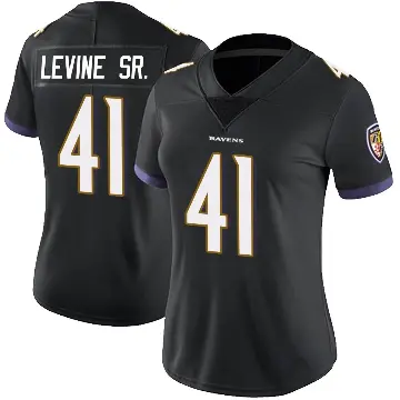 ＃41 Women's Anthony Levine Sr. Black Limited Baltimore Ravens Alternate Vapor Untouchable Jersey