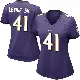＃41 Women's Anthony Levine Sr. Purple Limited Baltimore Ravens Team Color Vapor Untouchable Jersey