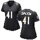 ＃41 Women's Desmond Igbinosun Black Game Baltimore Ravens Jersey