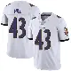 ＃43 Men's Justice Hill White Limited Baltimore Ravens Vapor Untouchable Jersey