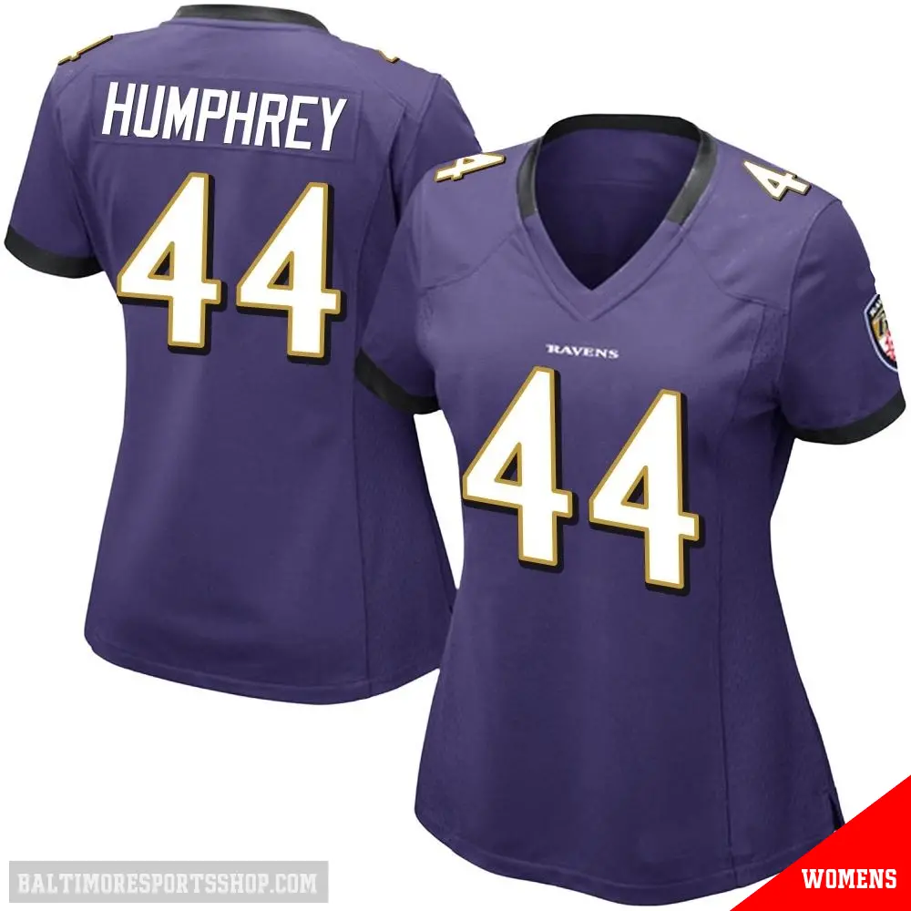 ＃44 Women's Marlon Humphrey Purple Limited Baltimore Ravens Team Color Vapor Untouchable Jersey