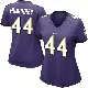 ＃44 Women's Marlon Humphrey Purple Limited Baltimore Ravens Team Color Vapor Untouchable Jersey