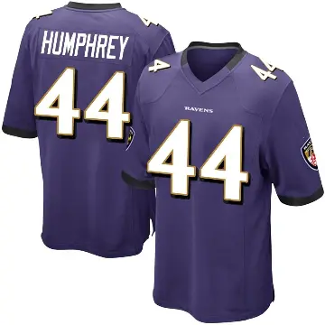＃44 Youth Marlon Humphrey Purple Game Baltimore Ravens Team Color Jersey
