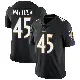 ＃45 Men's Christian Matthew Black Limited Baltimore Ravens Alternate Vapor Untouchable Jersey