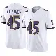 ＃45 Men's Christian Matthew White Limited Baltimore Ravens Vapor F.U.S.E. Jersey