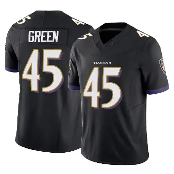 ＃45 Men's Mike Green Black Limited Baltimore Ravens Vapor F.U.S.E. Jersey