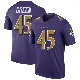 ＃45 Men's Mike Green Purple Legend Baltimore Ravens Color Rush Jersey