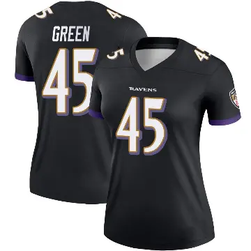 ＃45 Women's Mike Green Black Legend Baltimore Ravens Jersey