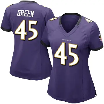 ＃45 Women's Mike Green Purple Limited Baltimore Ravens Team Color Vapor Untouchable Jersey