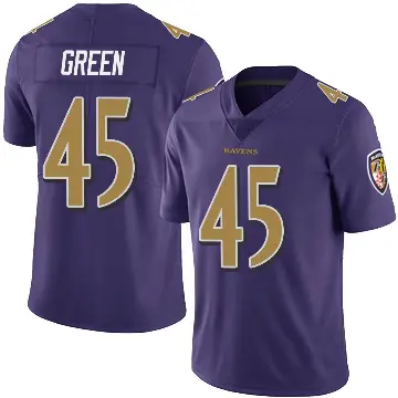 ＃45 Youth Mike Green Purple Limited Baltimore Ravens Team Color Vapor Untouchable Jersey