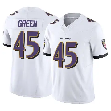 ＃45 Youth Mike Green White Limited Baltimore Ravens Vapor F.U.S.E. Jersey