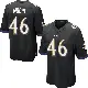 ＃46 Men's Nick Moore Black Game Baltimore Ravens Jersey