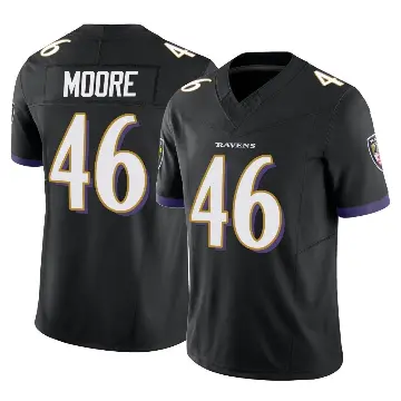 ＃46 Youth Nick Moore Black Limited Baltimore Ravens Vapor F.U.S.E. Jersey