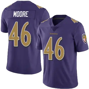 ＃46 Youth Nick Moore Purple Limited Baltimore Ravens Team Color Vapor Untouchable Jersey