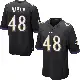 ＃48 Men's Chandler Martin Black Game Baltimore Ravens Jersey