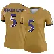 ＃5 Women's Jalyn Armour-Davis Gold Legend Baltimore Ravens Inverted Jersey
