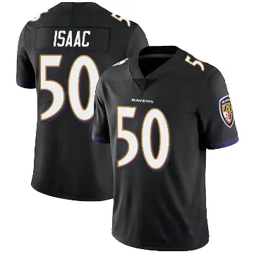 ＃50 Youth Adisa Isaac Black Limited Baltimore Ravens Alternate Vapor Untouchable Jersey