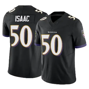 ＃50 Youth Adisa Isaac Black Limited Baltimore Ravens Vapor F.U.S.E. Jersey