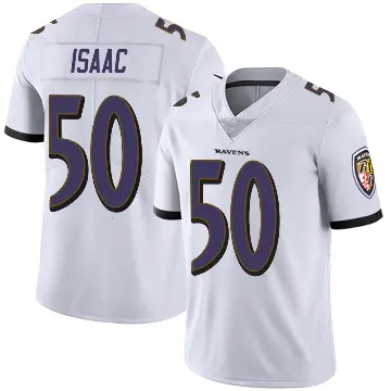 ＃50 Youth Adisa Isaac White Limited Baltimore Ravens Vapor Untouchable Jersey