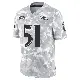＃51 Men's Emery Jones Jr. Arctic Camo Limited Baltimore Ravens 2024 Salute to Service Jersey