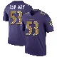 ＃53 Men's Kyle Van Noy Purple Legend Baltimore Ravens Color Rush Jersey