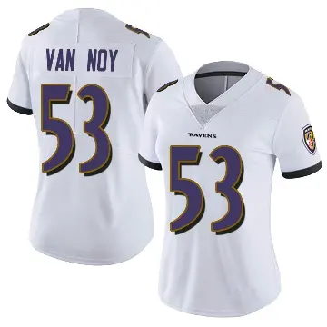 ＃53 Women's Kyle Van Noy White Limited Baltimore Ravens Vapor Untouchable Jersey