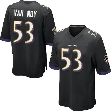 ＃53 Youth Kyle Van Noy Black Game Baltimore Ravens Jersey