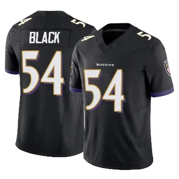 ＃54 Men's Diwun Black Black Limited Baltimore Ravens Vapor F.U.S.E. Jersey