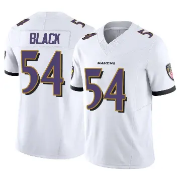 ＃54 Men's Diwun Black White Limited Baltimore Ravens Vapor F.U.S.E. Jersey