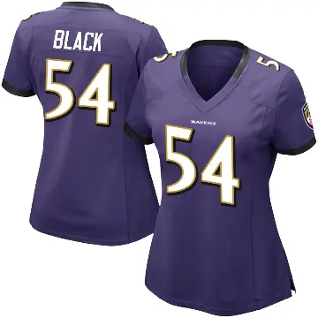 ＃54 Women's Diwun Black Purple Limited Baltimore Ravens Team Color Vapor Untouchable Jersey