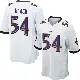 ＃54 Youth Diwun Black White Game Baltimore Ravens Jersey