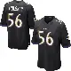 ＃56 Youth Reid Holskey Black Game Baltimore Ravens Jersey