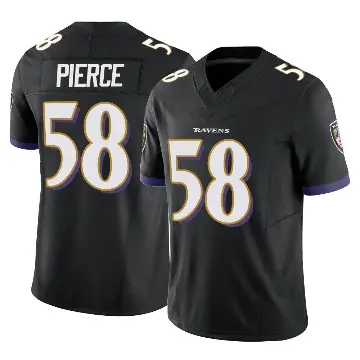 ＃58 Men's Michael Pierce Black Limited Baltimore Ravens Vapor F.U.S.E. Jersey