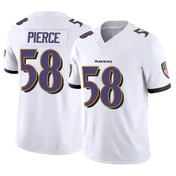 ＃58 Youth Michael Pierce White Limited Baltimore Ravens Vapor F.U.S.E. Jersey