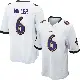 ＃6 Men's Anthony Miller White Game Baltimore Ravens Jersey