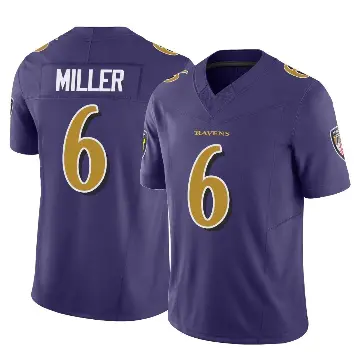 ＃6 Youth Anthony Miller Purple Limited Baltimore Ravens Vapor F.U.S.E. Jersey