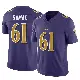 ＃61 Men's Nick Samac Purple Limited Baltimore Ravens Vapor F.U.S.E. Jersey