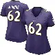 ＃62 Women's John Jenkins Purple Limited Baltimore Ravens Team Color Vapor Untouchable Jersey