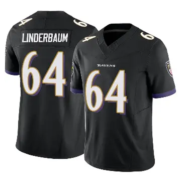＃64 Youth Tyler Linderbaum Black Limited Baltimore Ravens Vapor F.U.S.E. Jersey