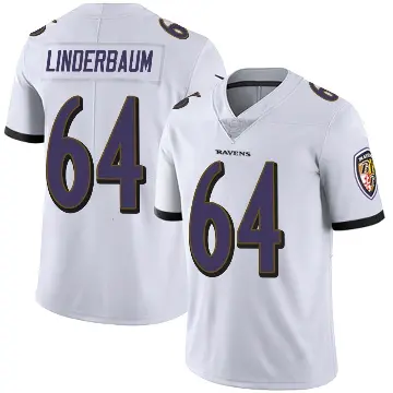 ＃64 Youth Tyler Linderbaum White Limited Baltimore Ravens Vapor Untouchable Jersey