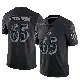 ＃65 Youth Ozzie Hutchinson Black Limited Baltimore Ravens Reflective Jersey