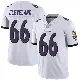 ＃66 Men's Ben Cleveland White Limited Baltimore Ravens Vapor Untouchable Jersey