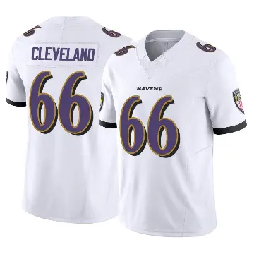 ＃66 Youth Ben Cleveland White Limited Baltimore Ravens Vapor F.U.S.E. Jersey