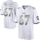 ＃67 Men's Corey Bullock White Limited Baltimore Ravens Platinum Jersey