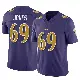 ＃69 Men's Jayson Jones Purple Limited Baltimore Ravens Vapor F.U.S.E. Jersey