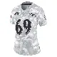 ＃69 Women's Jayson Jones Arctic Camo Limited Baltimore Ravens 2024 Salute to Service Jersey